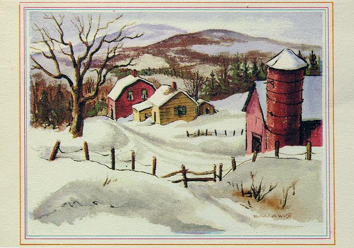 DSCN3143a.jpg - Winter Scene 2, watercolor, notecard, collection M.Wolff